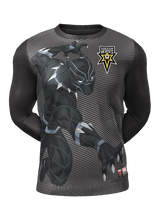 Load image into Gallery viewer, Admiral Black Panther Long Sleeve Character Tee
