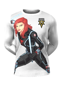Admiral Black Widow Long Sleeve Character Tee