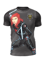 Load image into Gallery viewer, Admiral Black Widow Short Sleeve Character Tee
