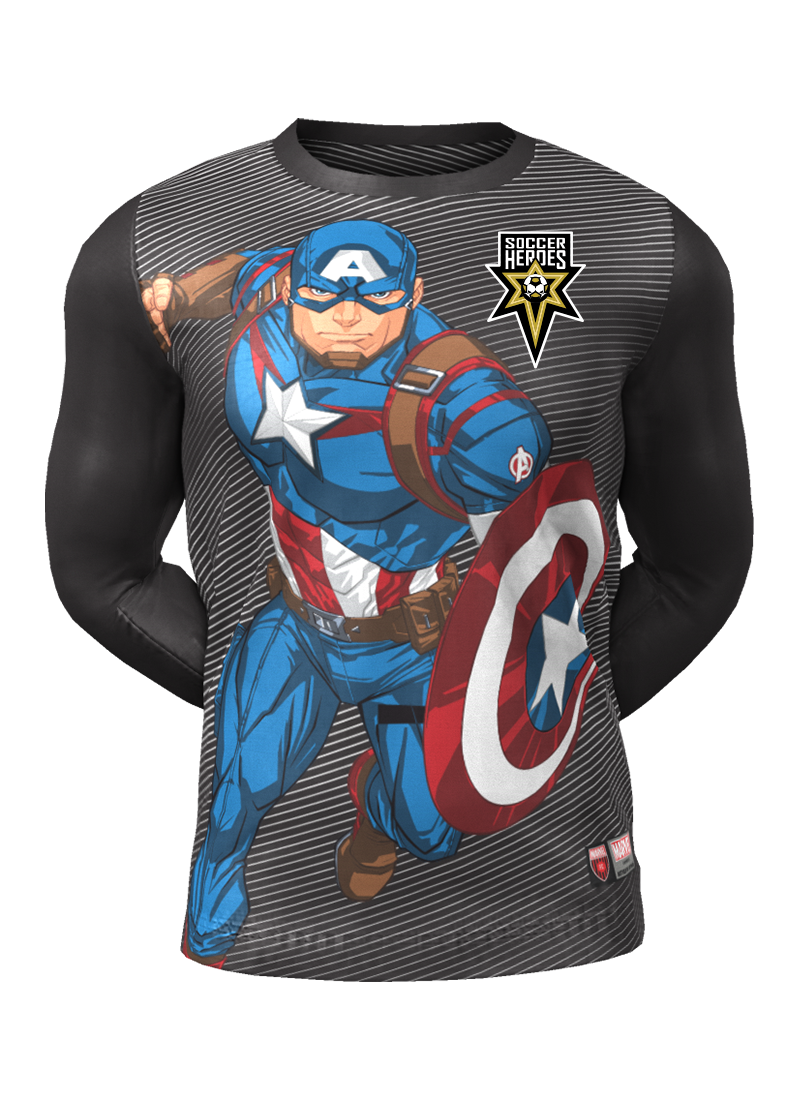 Admiral Captain America Long Sleeve Character Tee