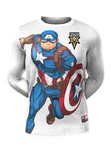 Admiral Captain America Long Sleeve Character Tee